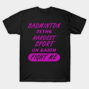 Badminton Shuttlecock Net Double Sport T-Shirt